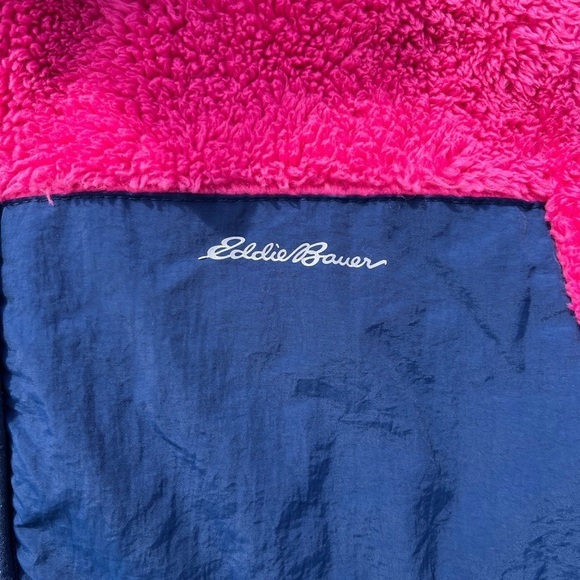 Girl's Eddie Bauer Jacket Multicolor Fleece Full-Zip L Outdoor Colorblock Snow - Picture 5 of 13